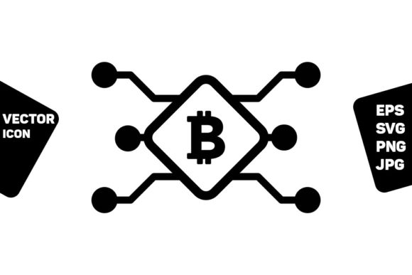 Bitcoin Symbol Icon for Local Business Branding
