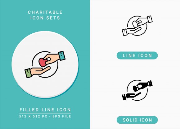 Charitable Icons Set for Digital Product Creators