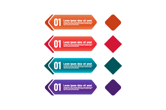 Colorful Infographic Decoration Design for Graphic Templates