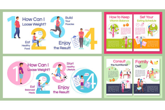 Dietology Infographic Brochure Template for Graphic Templates
