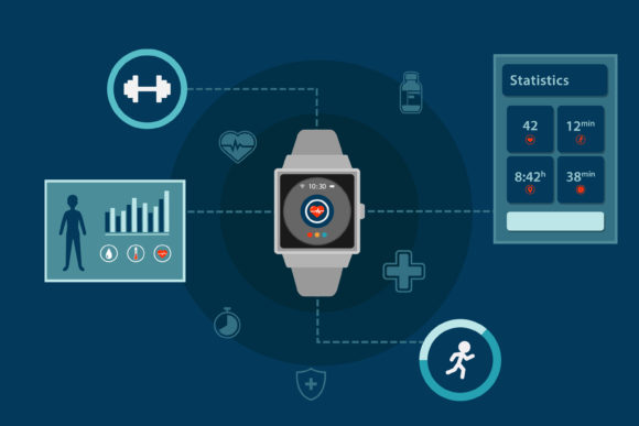 Infographic Smartwatch Vector Design for Modern Web Graphics