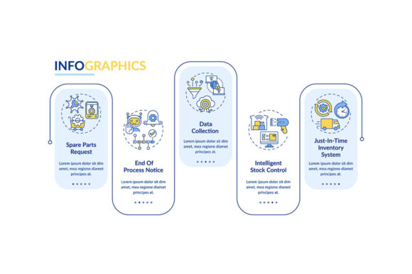 M2M Communication Vector Infographic - Graphic Templates for Digital Sellers