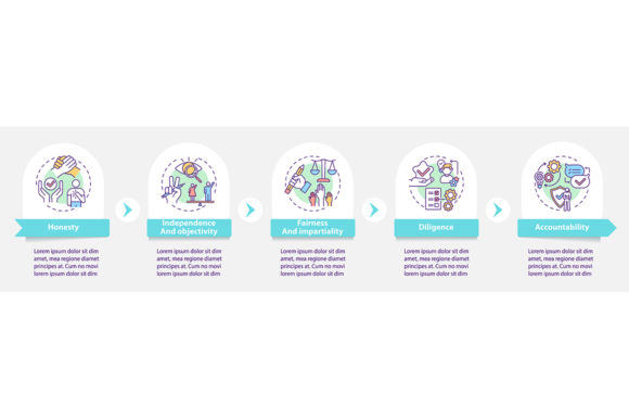 Media Ethics Vector Infographic Template for Graphics and Infographics