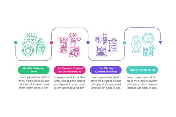 Smart Content Tips Vector Infographic for Graphic Templates