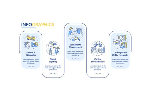 Urban Construction Vector Infographic for Handmade Graphics