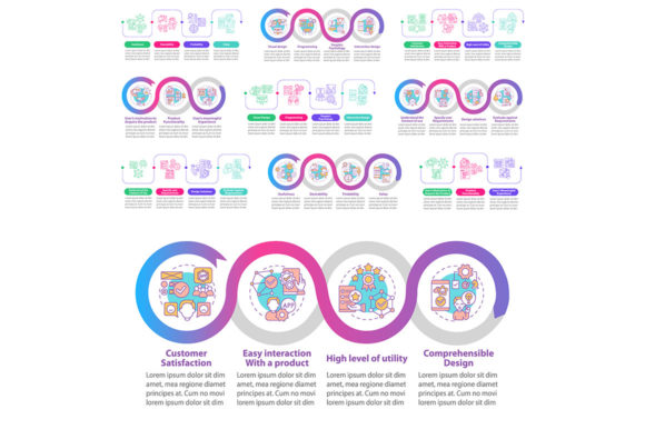 UX Basics Vector Infographic Template for Graphic Templates
