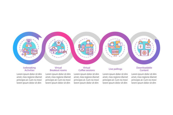 VE Success Tips Vector Infographic - A Graphic Template for Modern Branding