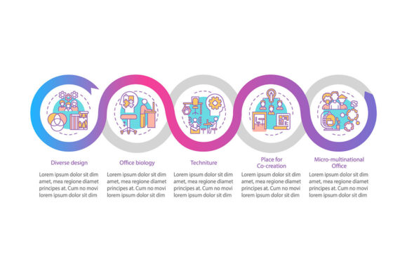 Workplace Trends Vector Infographic for Graphic Templates
